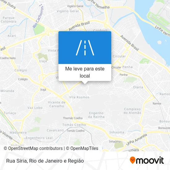 Rua Síria mapa