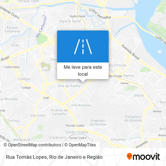 Rua Tomás Lopes mapa