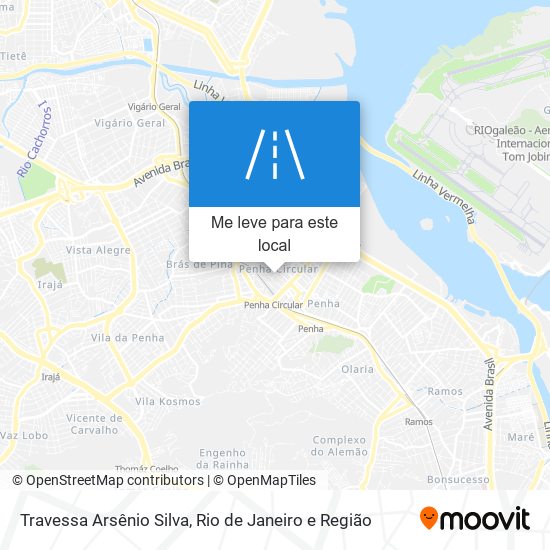 Travessa Arsênio Silva mapa