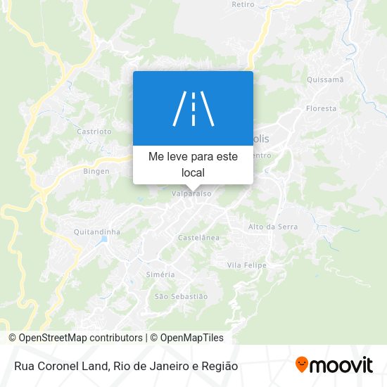 Rua Coronel Land mapa