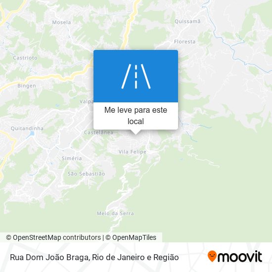 Rua Dom João Braga mapa