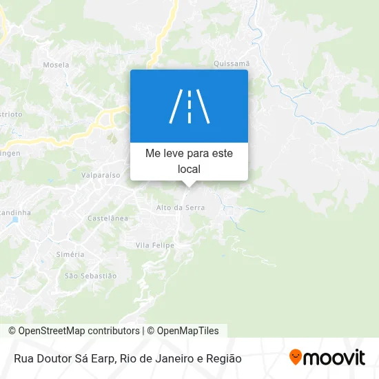 Rua Doutor Sá Earp mapa