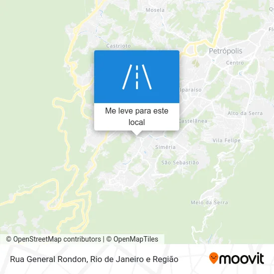Rua General Rondon mapa