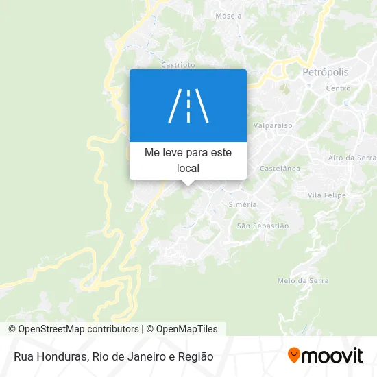 Rua Honduras mapa