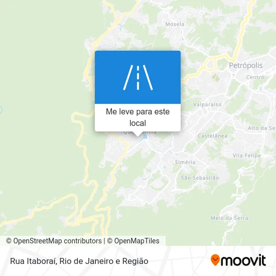 Rua Itaboraí mapa