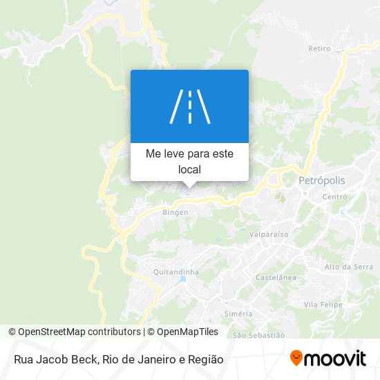 Rua Jacob Beck mapa