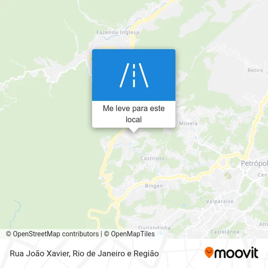 Rua João Xavier mapa