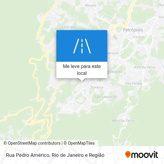 Rua Pedro Américo mapa