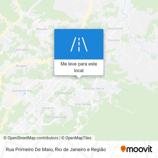 Rua Primeiro De Maio mapa