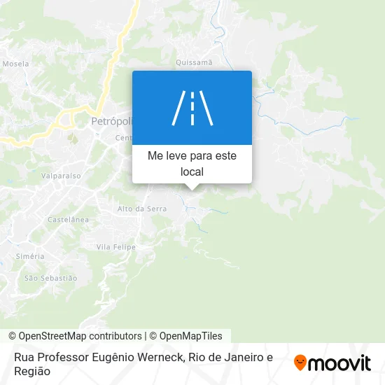 Rua Professor Eugênio Werneck mapa