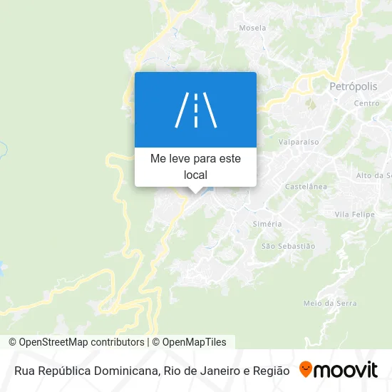 Rua República Dominicana mapa