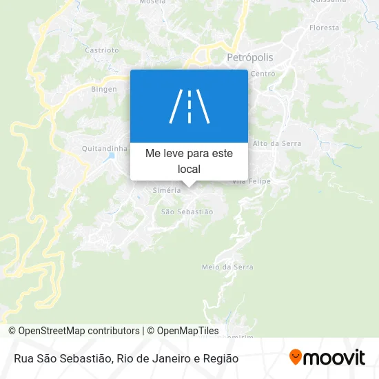 Rua São Sebastião mapa