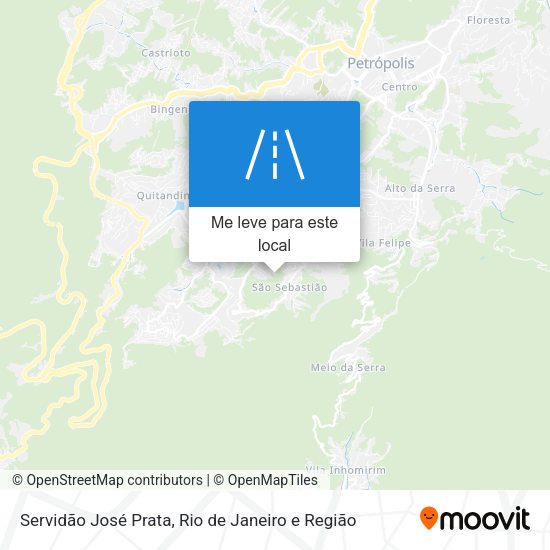 Servidão José Prata mapa