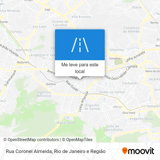 Rua Coronel Almeida mapa