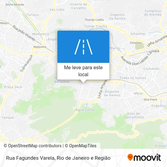 Rua Fagundes Varela mapa