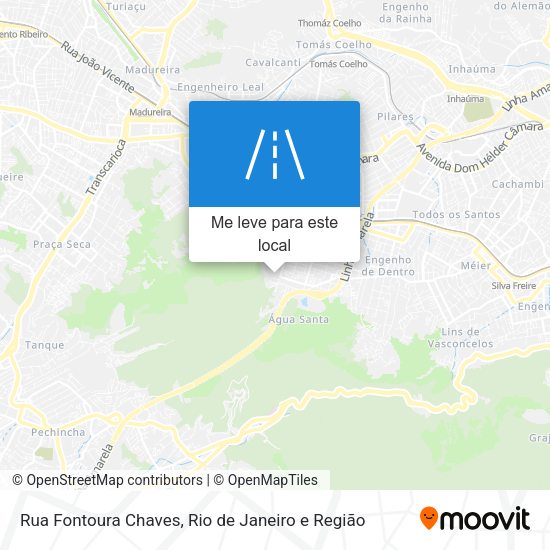 Rua Fontoura Chaves mapa