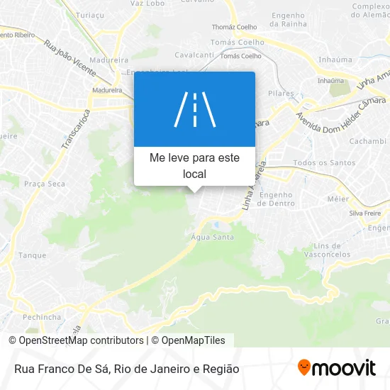 Rua Franco De Sá mapa