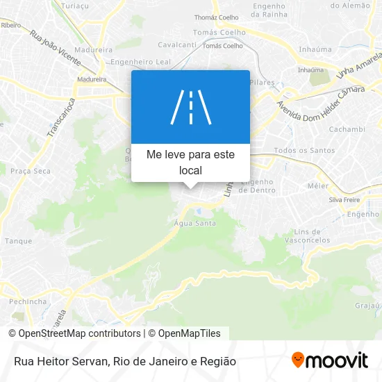 Rua Heitor Servan mapa
