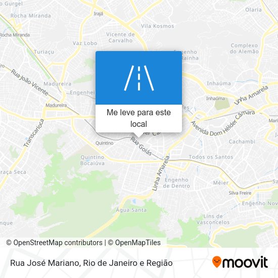 Rua José Mariano mapa