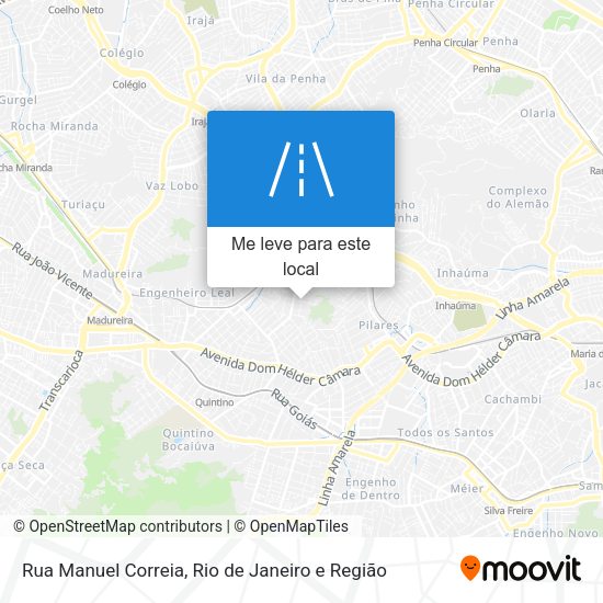 Rua Manuel Correia mapa