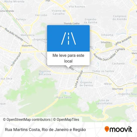 Rua Martins Costa mapa