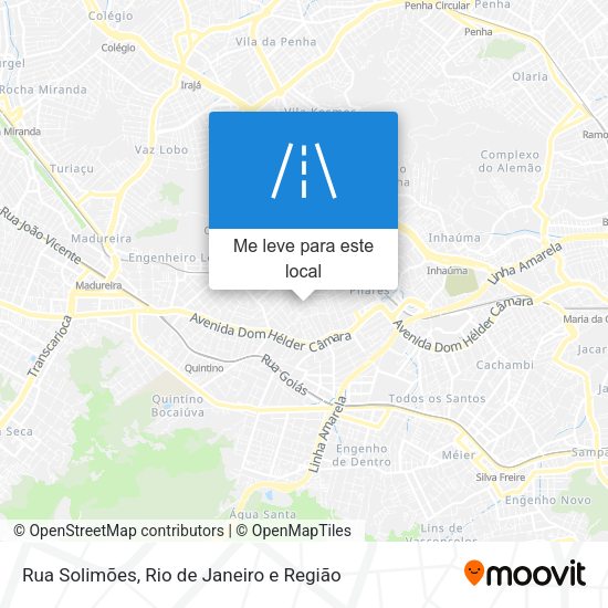 Rua Solimões mapa
