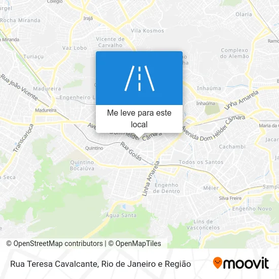 Rua Teresa Cavalcante mapa