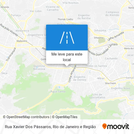 Rua Xavier Dos Pássaros mapa