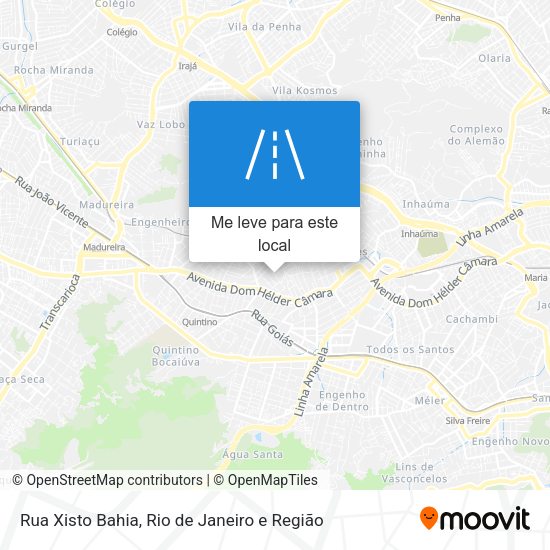 Rua Xisto Bahia mapa