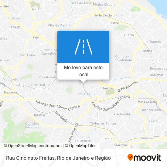 Rua Cincinato Freitas mapa