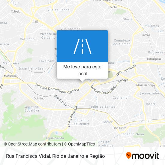 Rua Francisca Vidal mapa