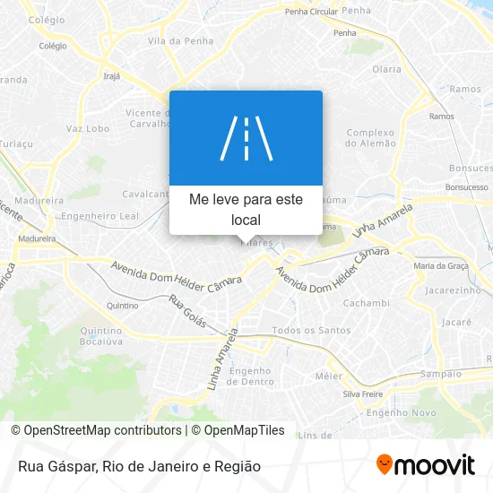 Rua Gáspar mapa