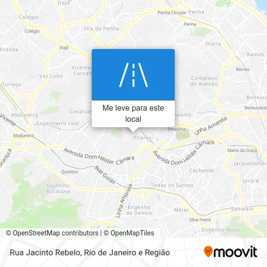 Rua Jacinto Rebelo mapa