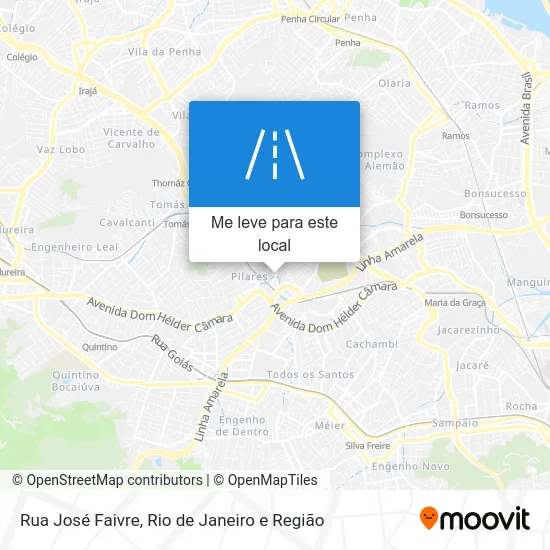 Rua José Faivre mapa