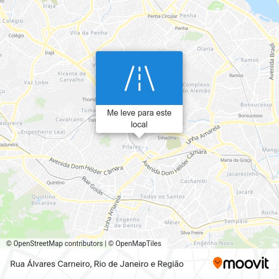 Rua Álvares Carneiro mapa