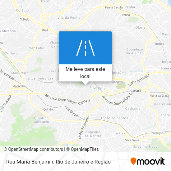 Rua Maria Benjamin mapa