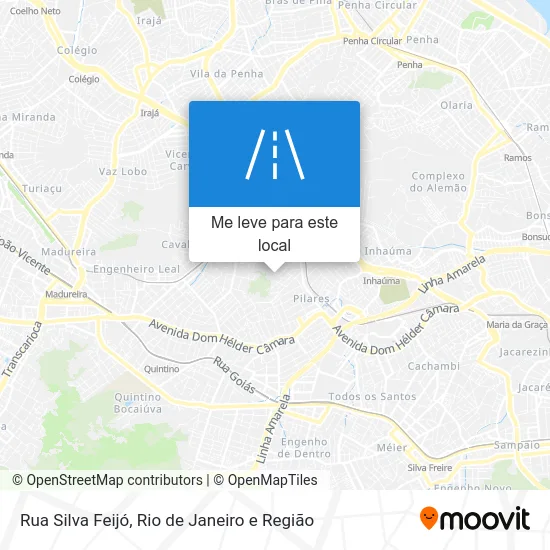 Rua Silva Feijó mapa