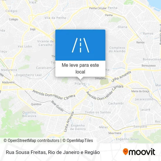 Rua Sousa Freitas mapa