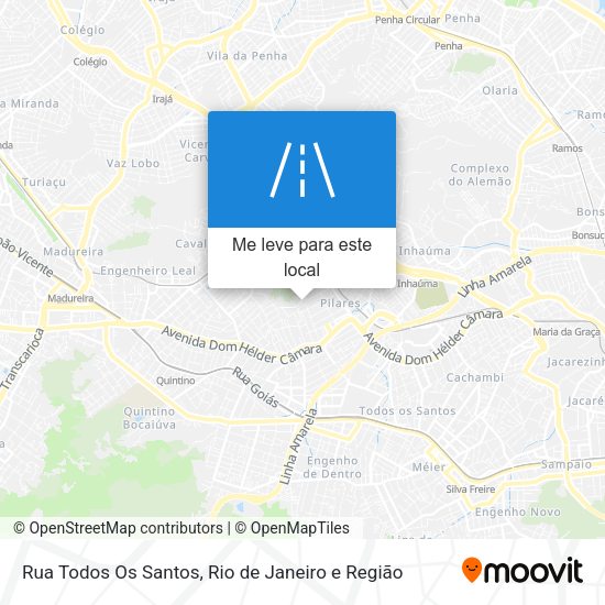 Rua Todos Os Santos mapa