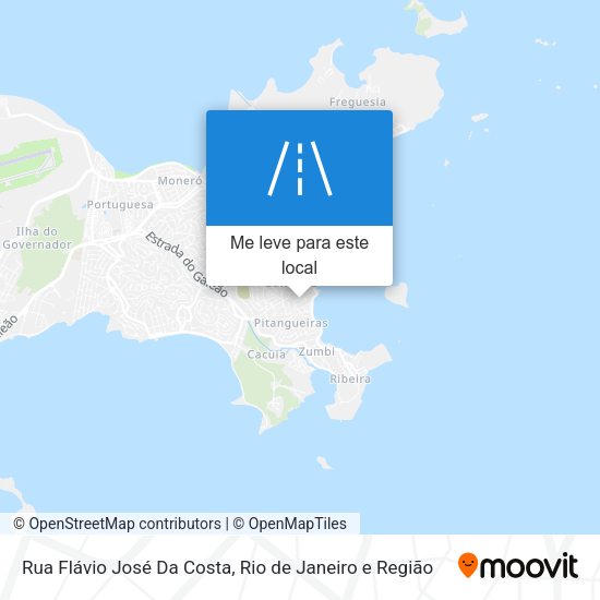 Rua Flávio José Da Costa mapa
