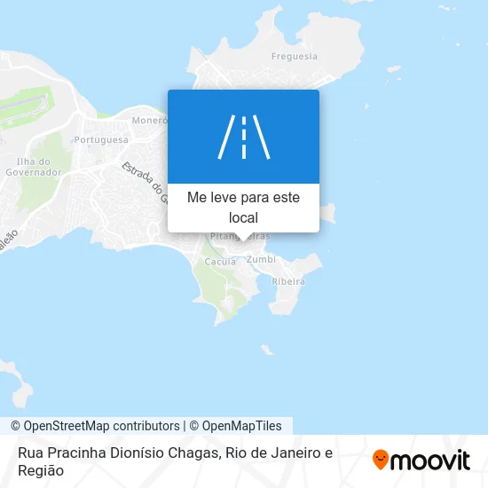 Rua Pracinha Dionísio Chagas mapa
