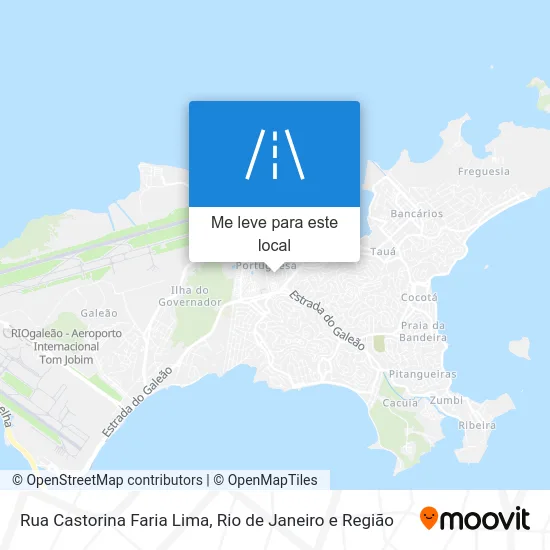Rua Castorina Faria Lima mapa