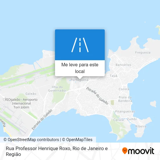 Rua Professor Henrique Roxo mapa