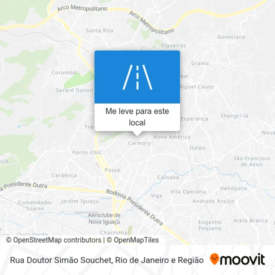 Rua Doutor Simão Souchet mapa