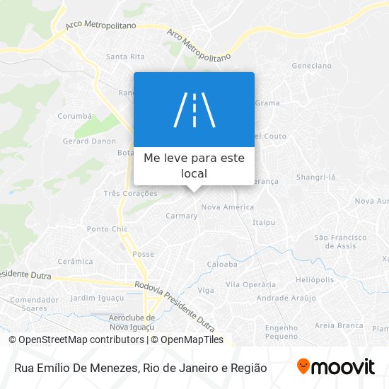 Rua Emílio De Menezes mapa