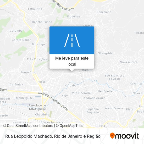 Rua Leopoldo Machado mapa