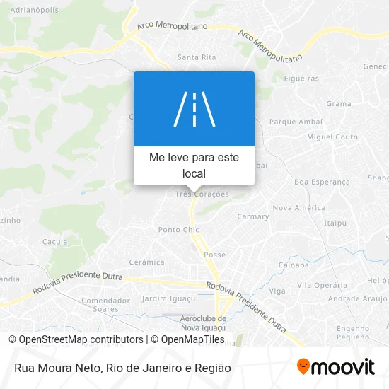 Rua Moura Neto mapa