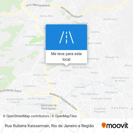 Rua Rubens Kaisserman mapa