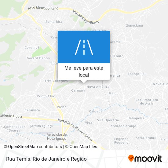 Rua Temis mapa