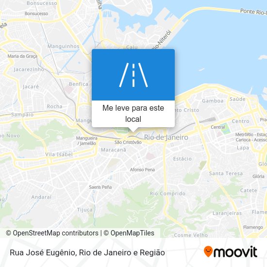Rua José Eugênio mapa